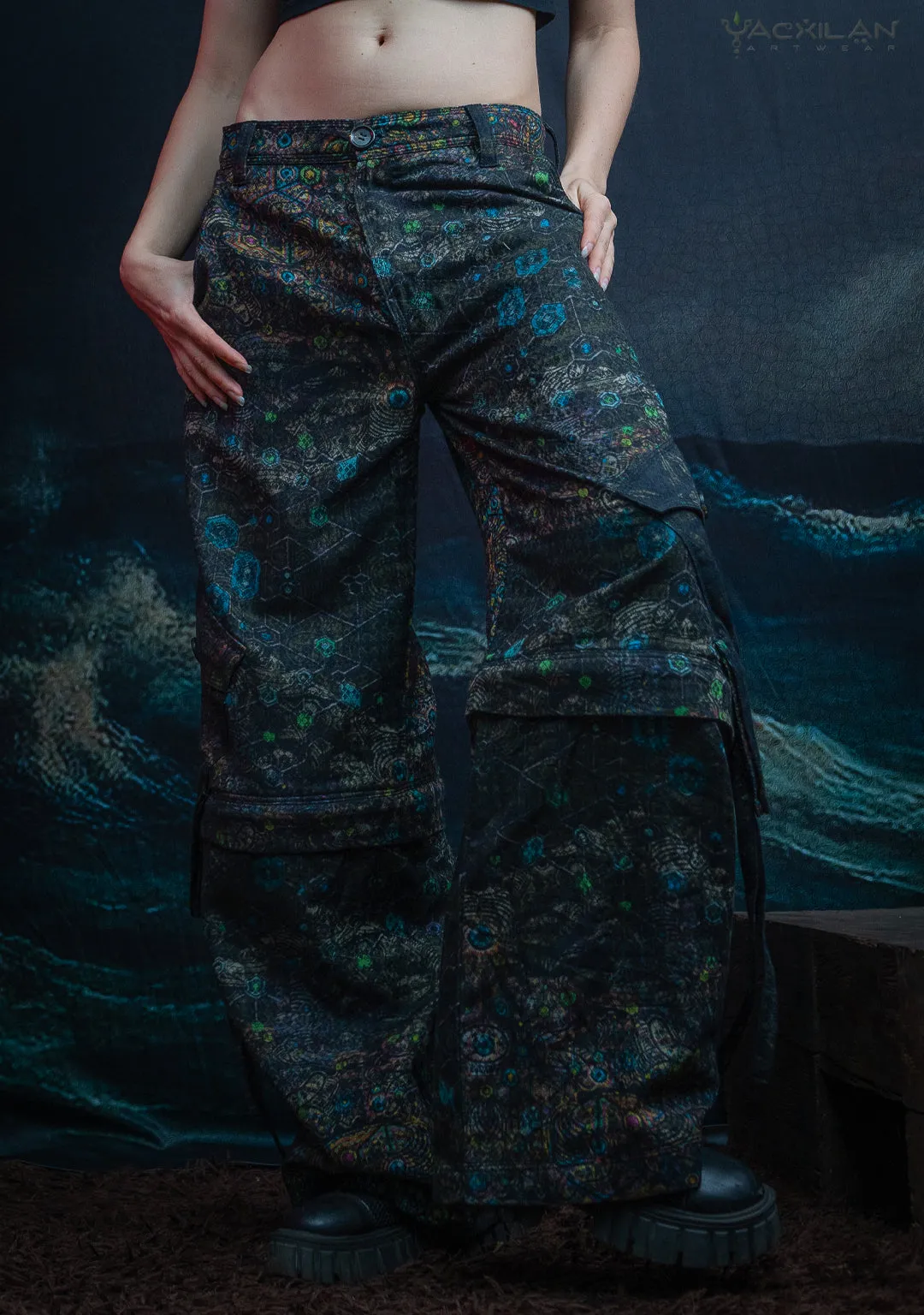 Baggy Pants Woman -  Checkers PSYCHEDELIKA GALACTIKA