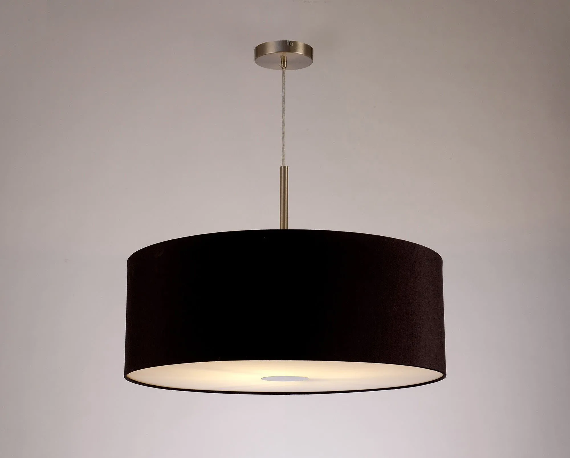 Baymont 1 Light 60cm Hanging Shade Lights Various Colurs,  Faux Silk Shade, IP20