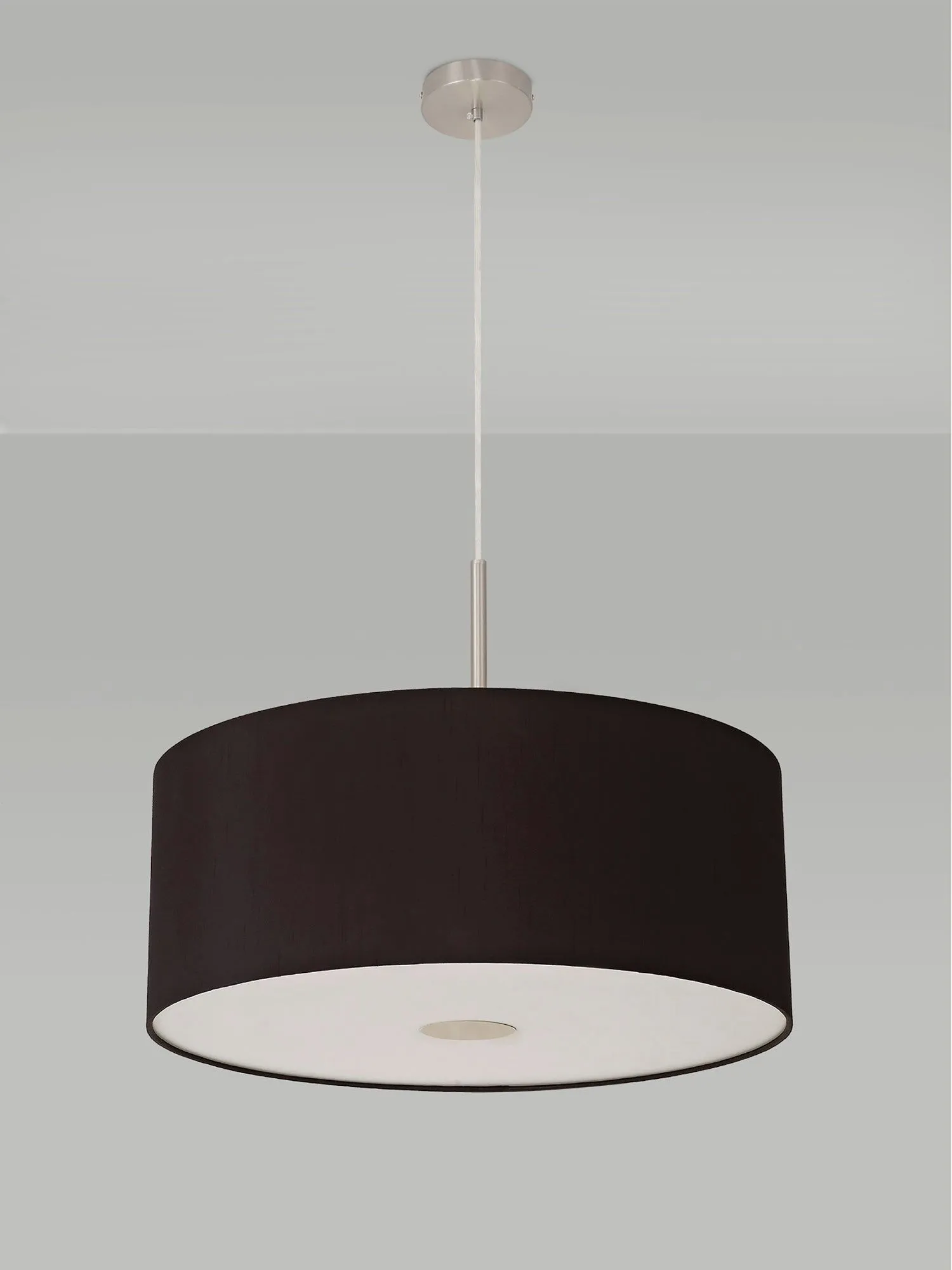 Baymont 1 Light 60cm Hanging Shade Lights Various Colurs,  Faux Silk Shade, IP20