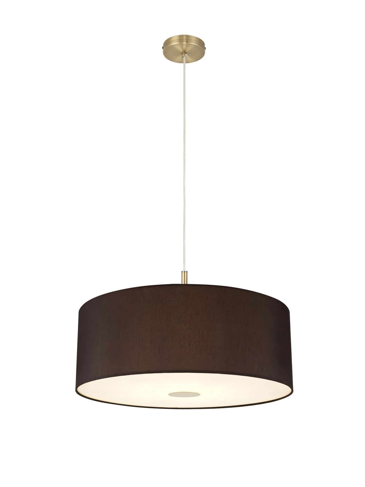 Baymont 1 Light 60cm Hanging Shade Lights Various Colurs,  Faux Silk Shade, IP20