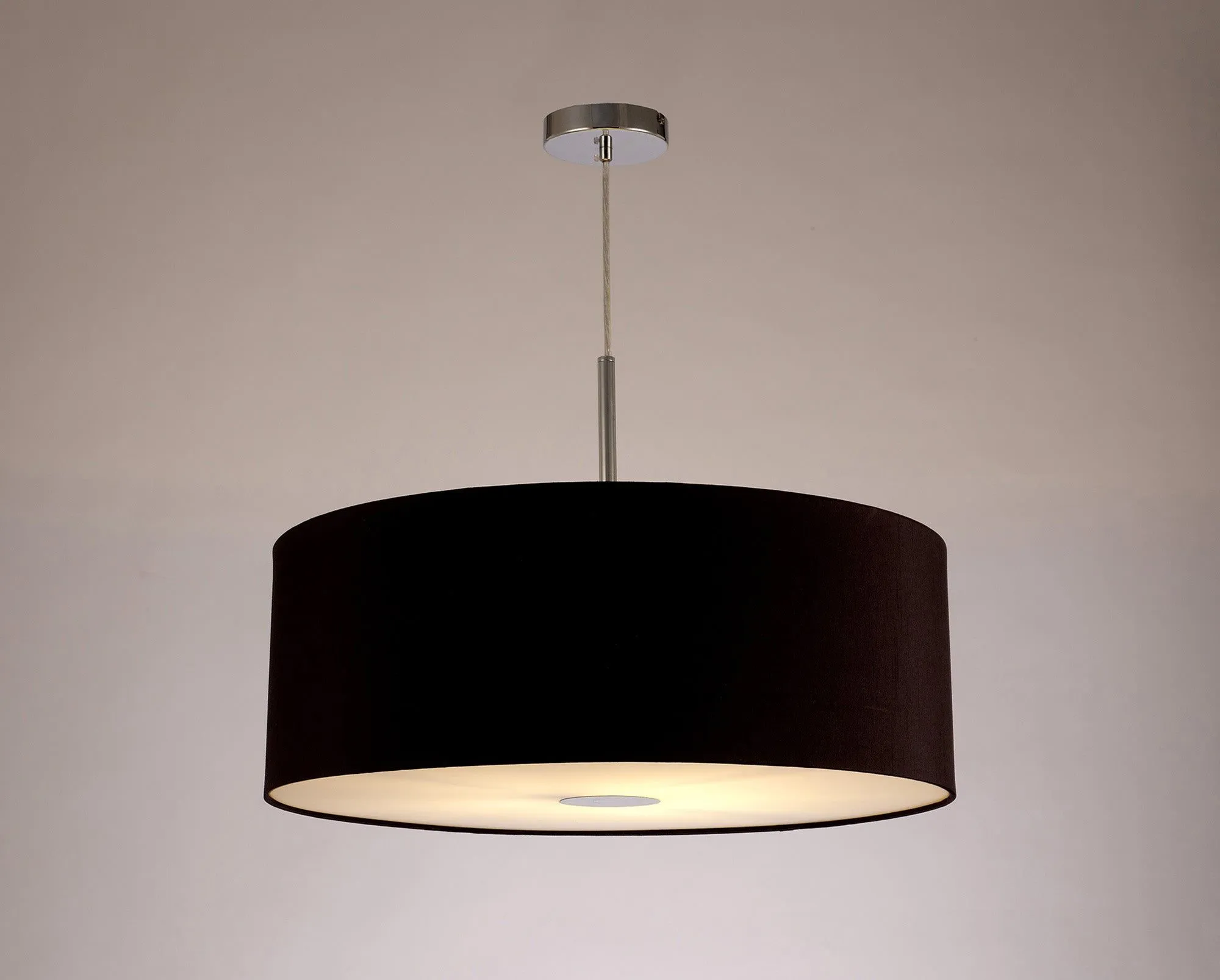 Baymont 1 Light 60cm Hanging Shade Lights Various Colurs,  Faux Silk Shade, IP20