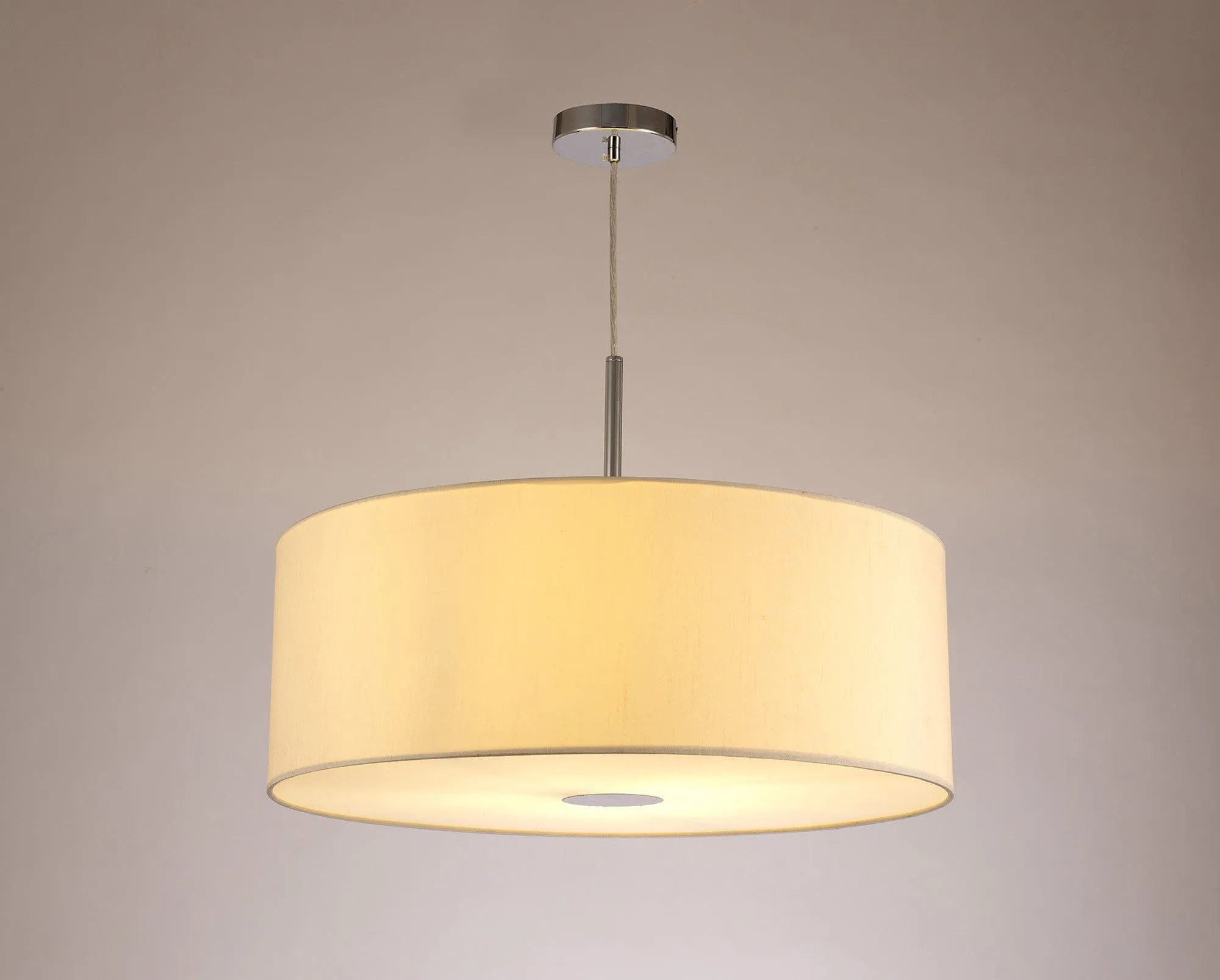 Baymont 1 Light 60cm Hanging Shade Lights Various Colurs,  Faux Silk Shade, IP20