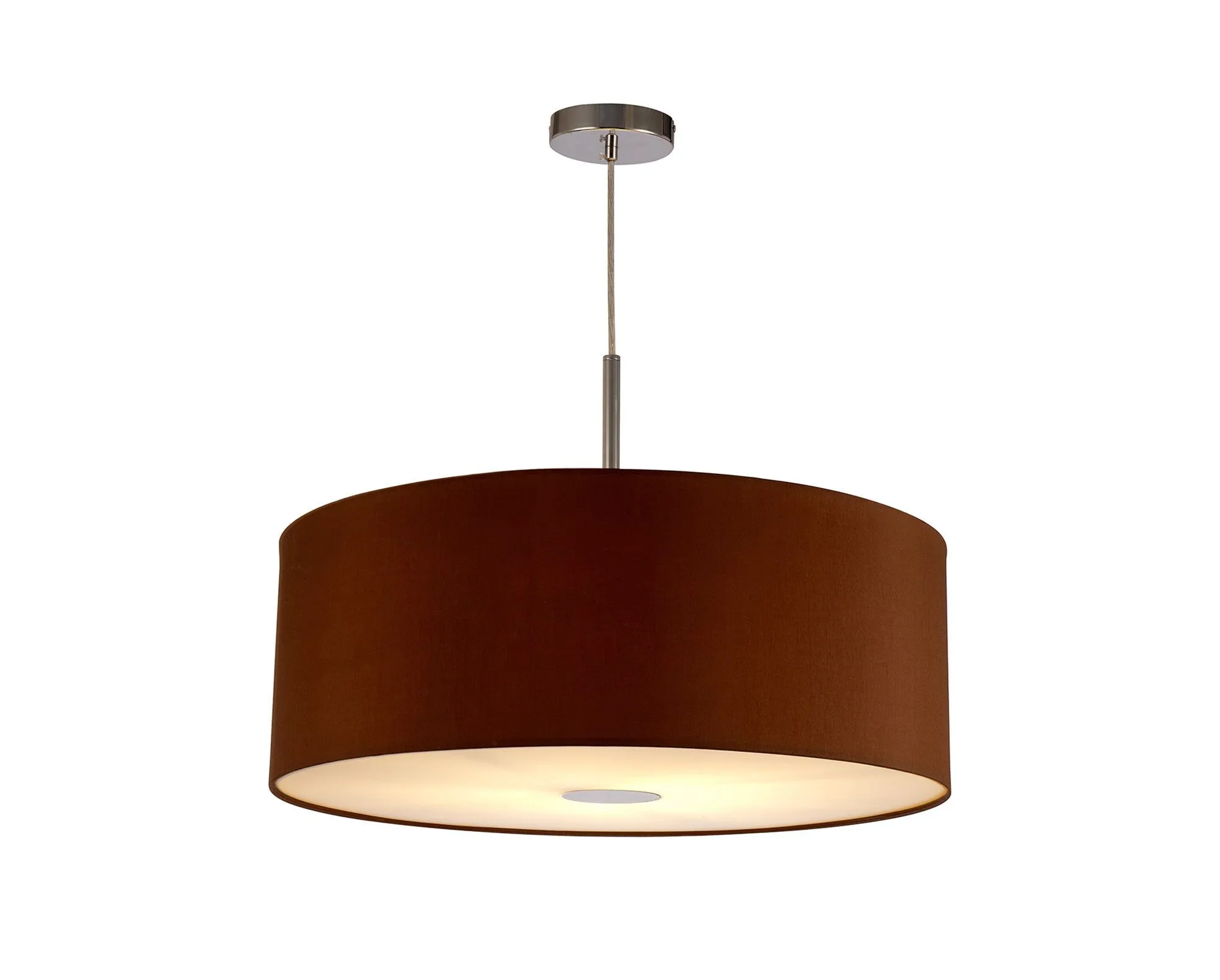 Baymont 1 Light 60cm Hanging Shade Lights Various Colurs,  Faux Silk Shade, IP20