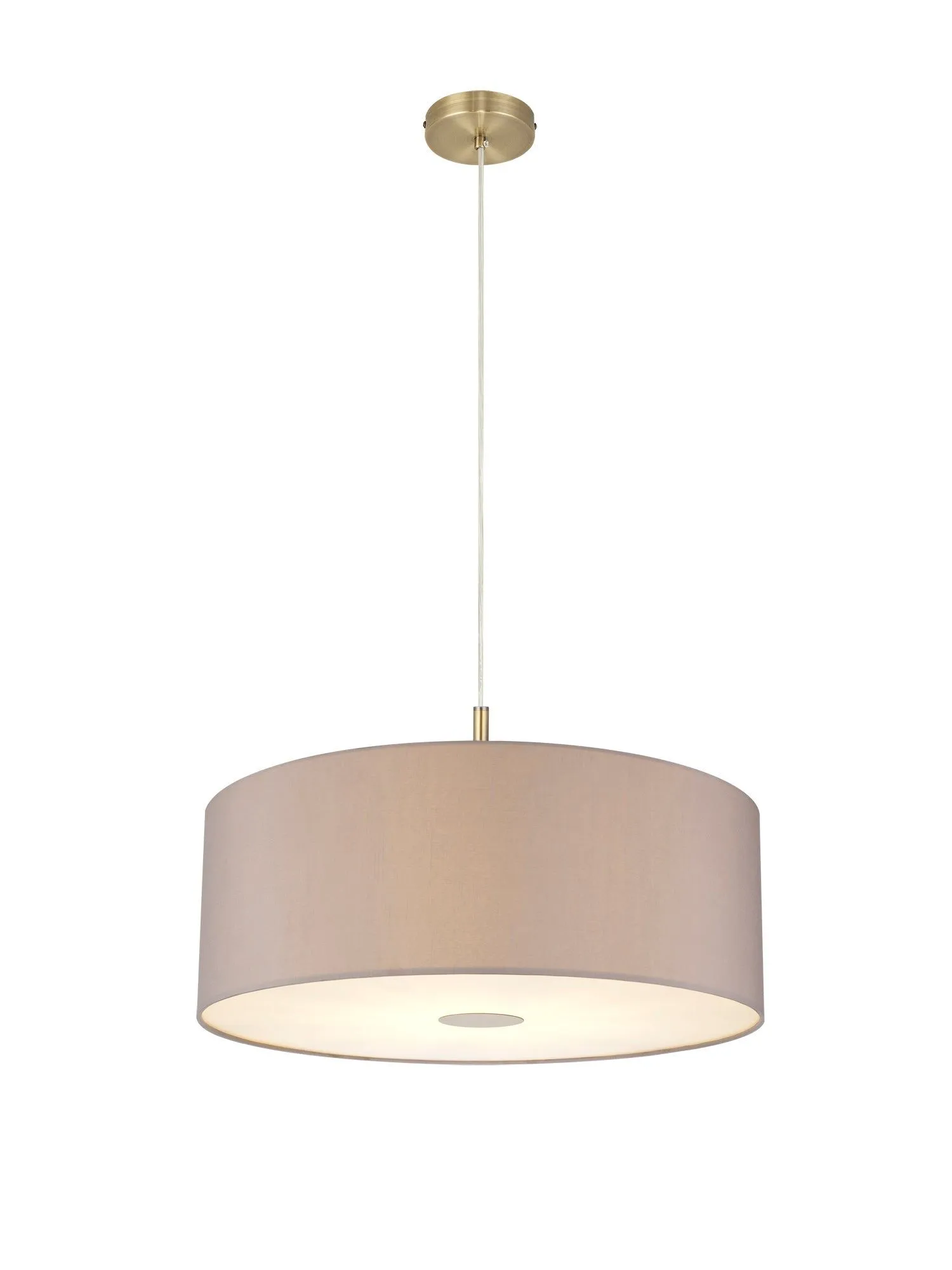 Baymont 1 Light 60cm Hanging Shade Lights Various Colurs,  Faux Silk Shade, IP20