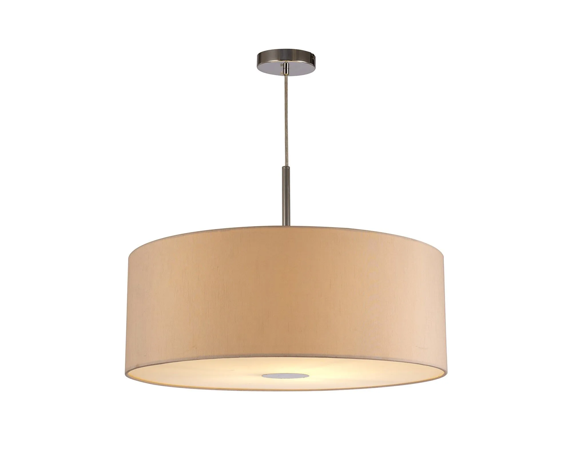 Baymont 1 Light 60cm Hanging Shade Lights Various Colurs,  Faux Silk Shade, IP20