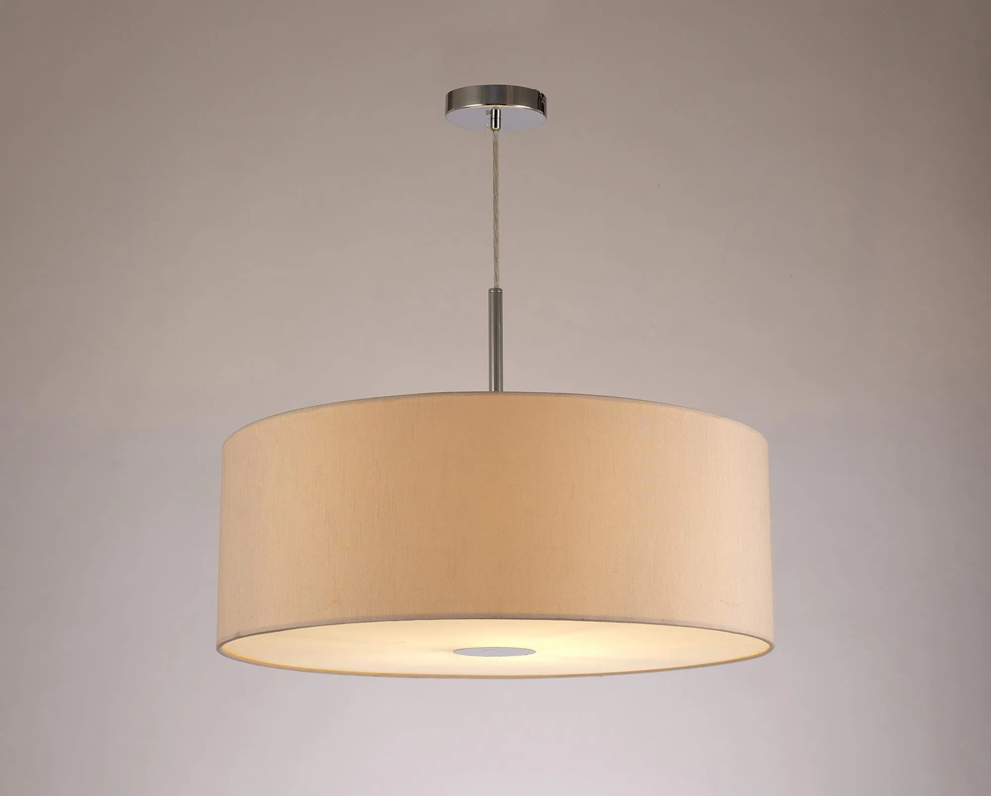 Baymont 1 Light 60cm Hanging Shade Lights Various Colurs,  Faux Silk Shade, IP20