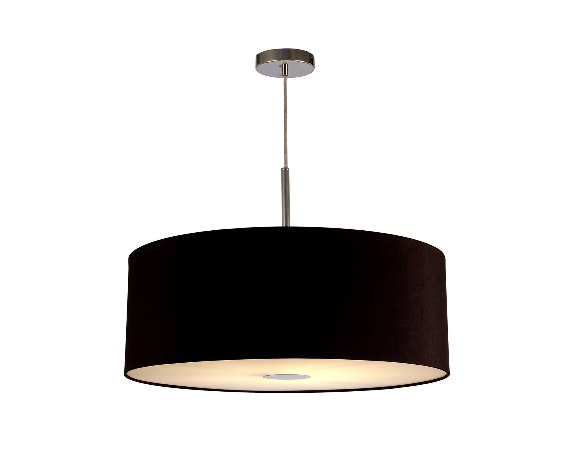 Baymont 1 Light 60cm Hanging Shade Lights Various Colurs,  Faux Silk Shade, IP20