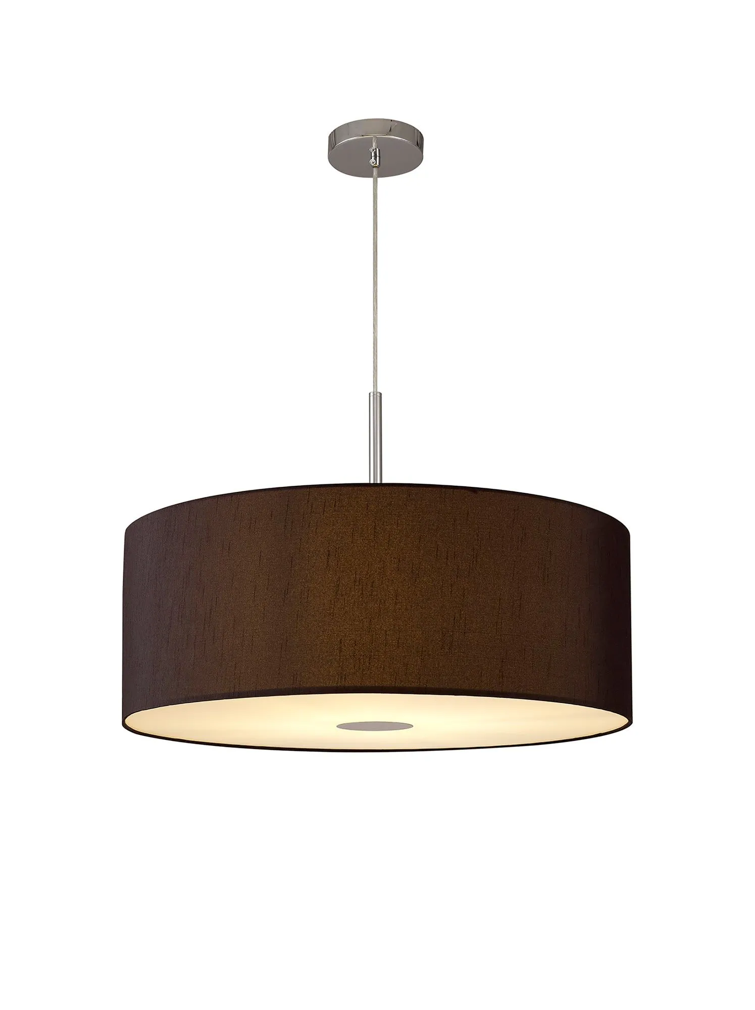 Baymont 1 Light 60cm Hanging Shade Lights Various Colurs,  Faux Silk Shade, IP20