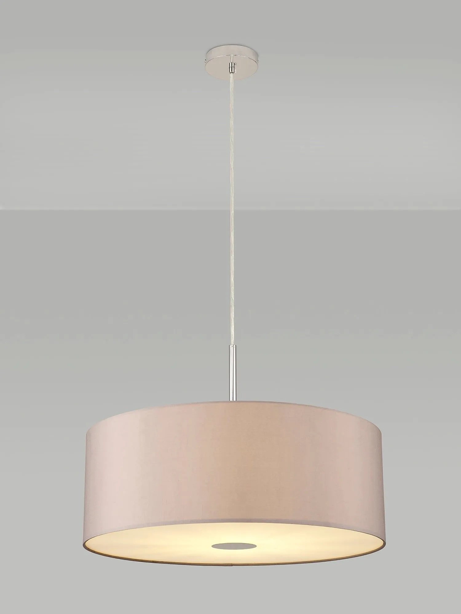 Baymont 1 Light 60cm Hanging Shade Lights Various Colurs,  Faux Silk Shade, IP20