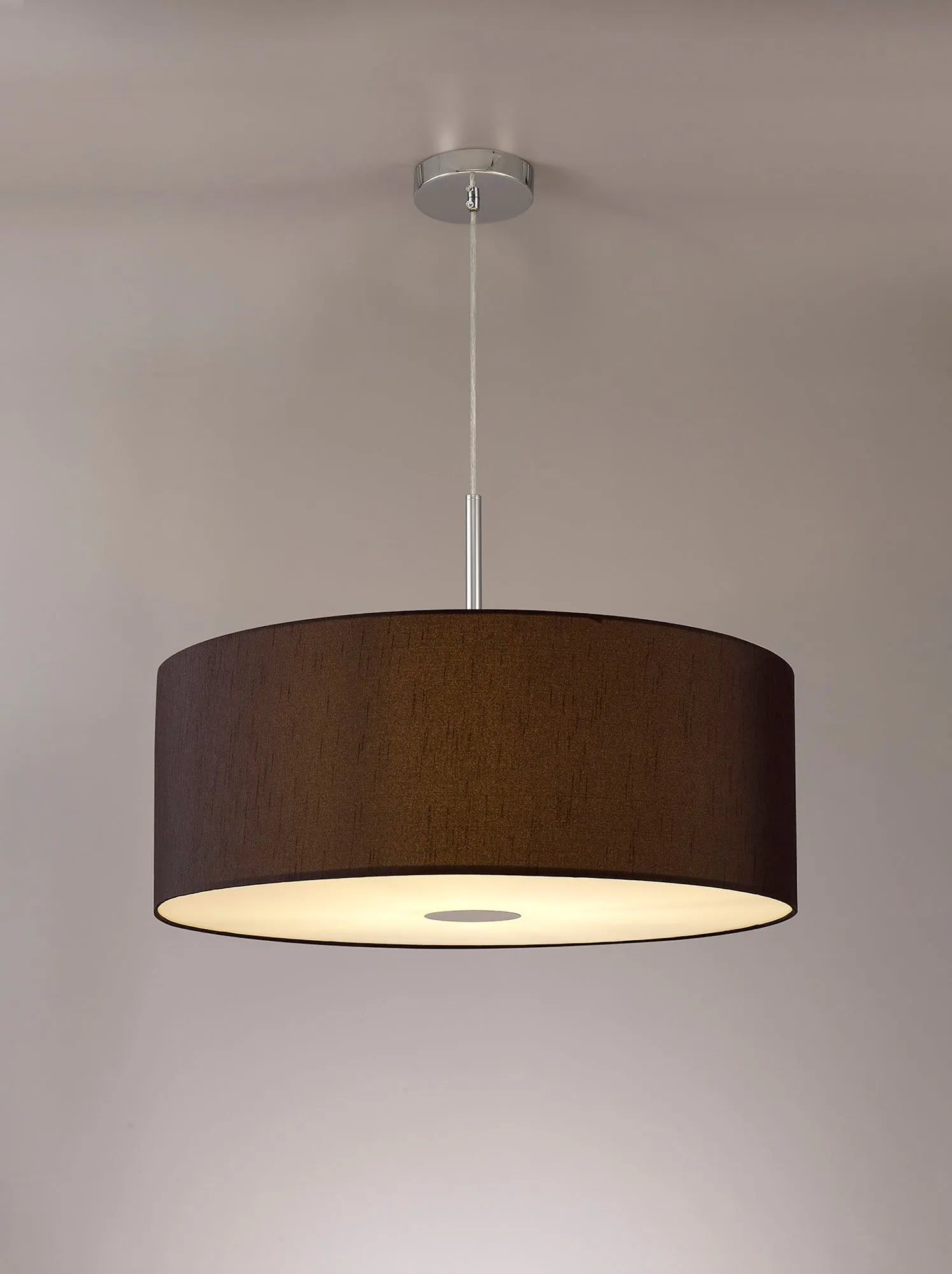 Baymont 1 Light 60cm Hanging Shade Lights Various Colurs,  Faux Silk Shade, IP20