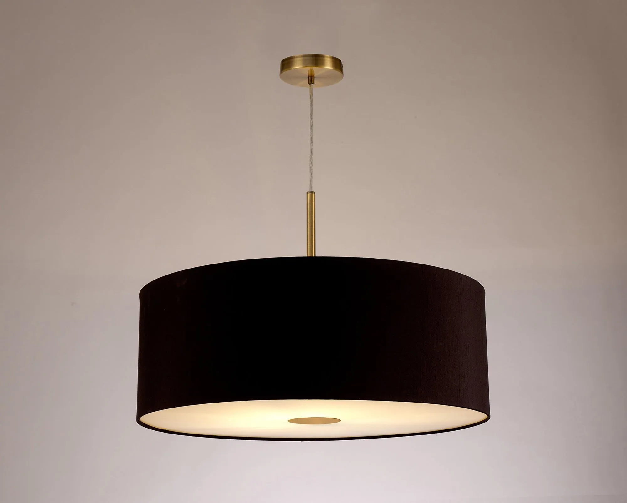 Baymont 1 Light 60cm Hanging Shade Lights Various Colurs,  Faux Silk Shade, IP20
