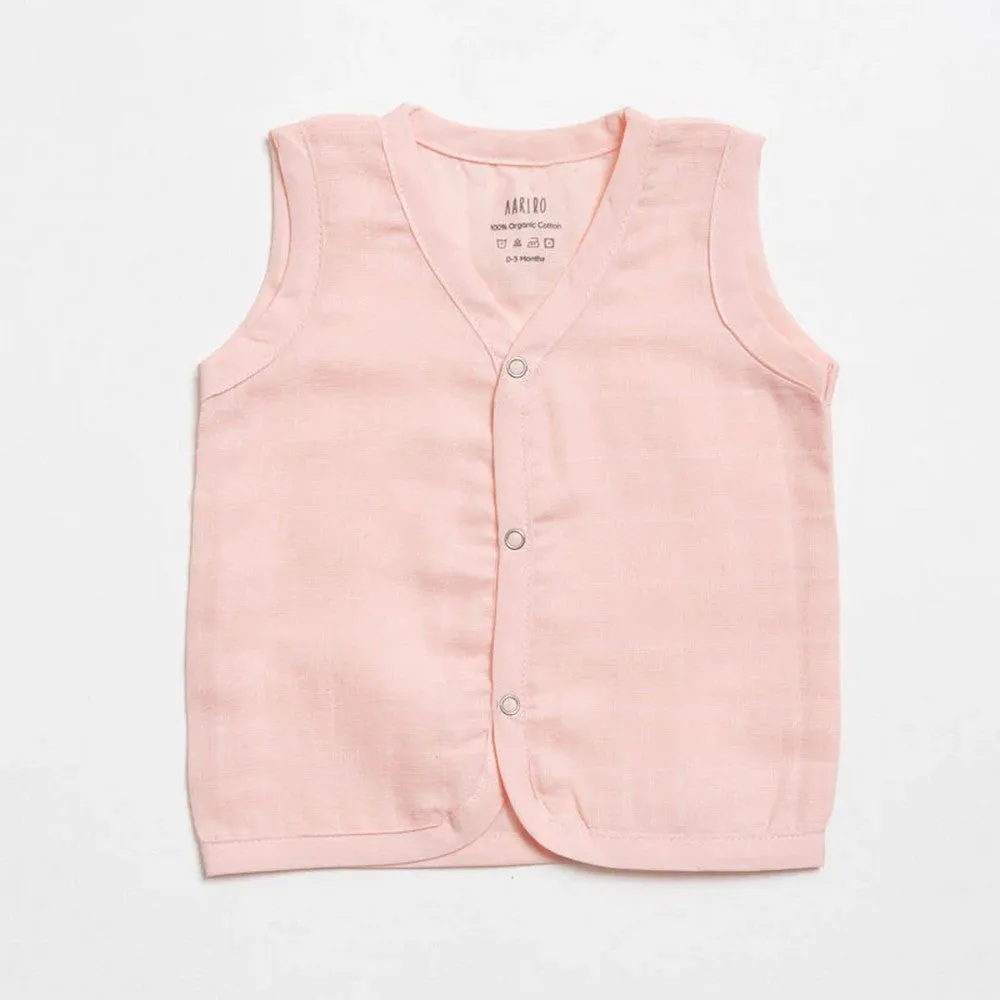 Blue & Pink Muslin Jabla Set - Pack Of 2