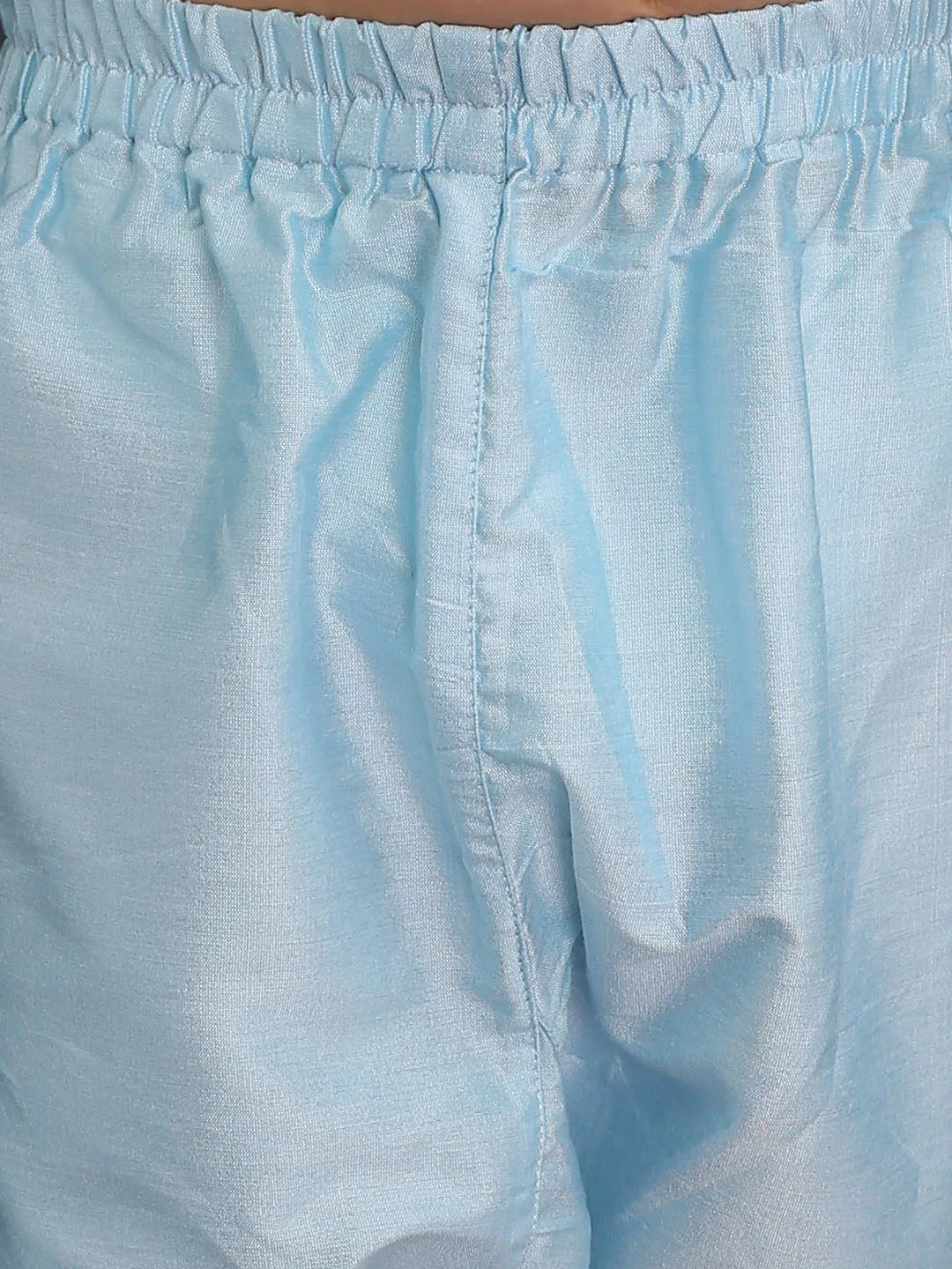 Boy's Aqua Kurta And Pyjama - Vastramay Boys