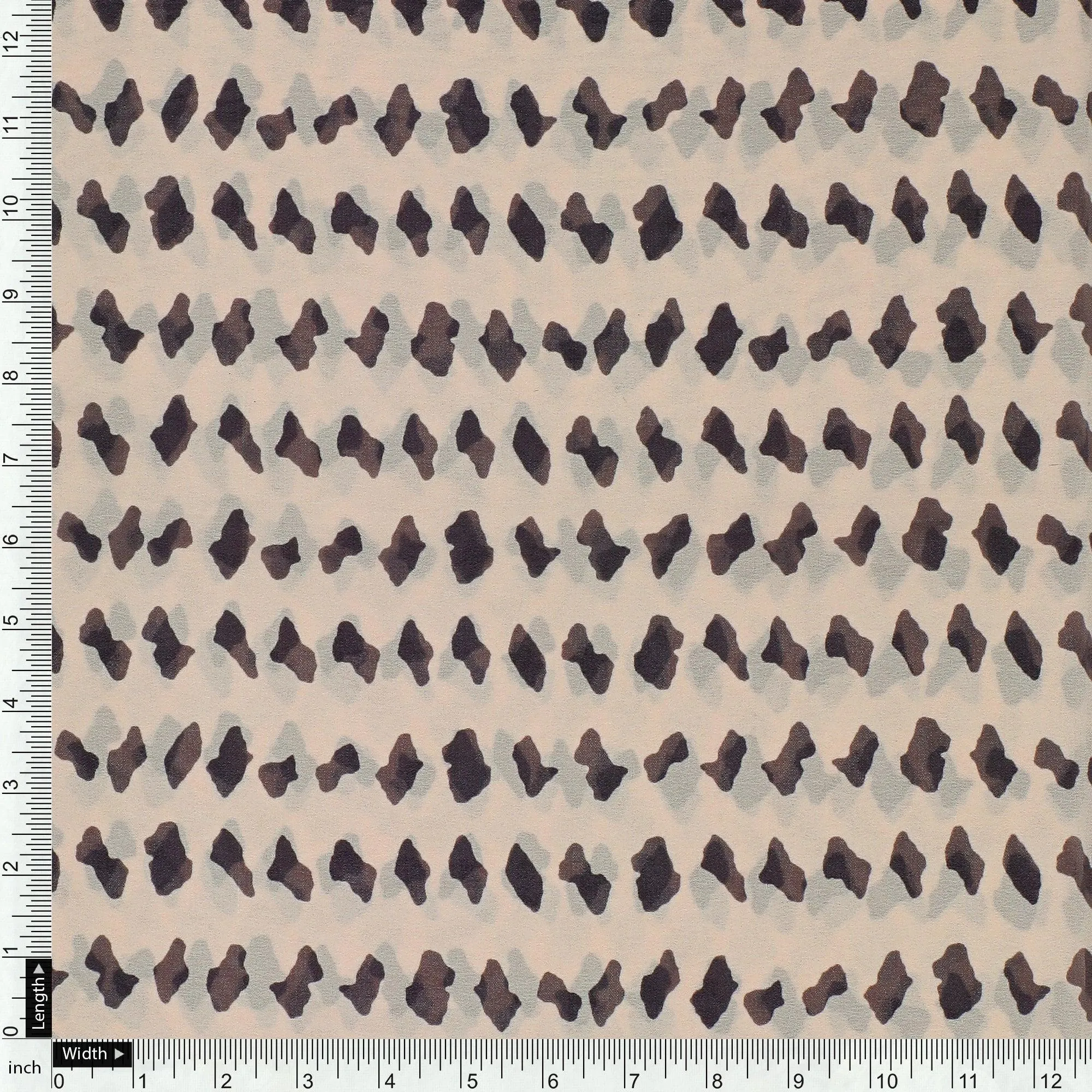 Brown Stones Digital Printed Fabric - Weightless