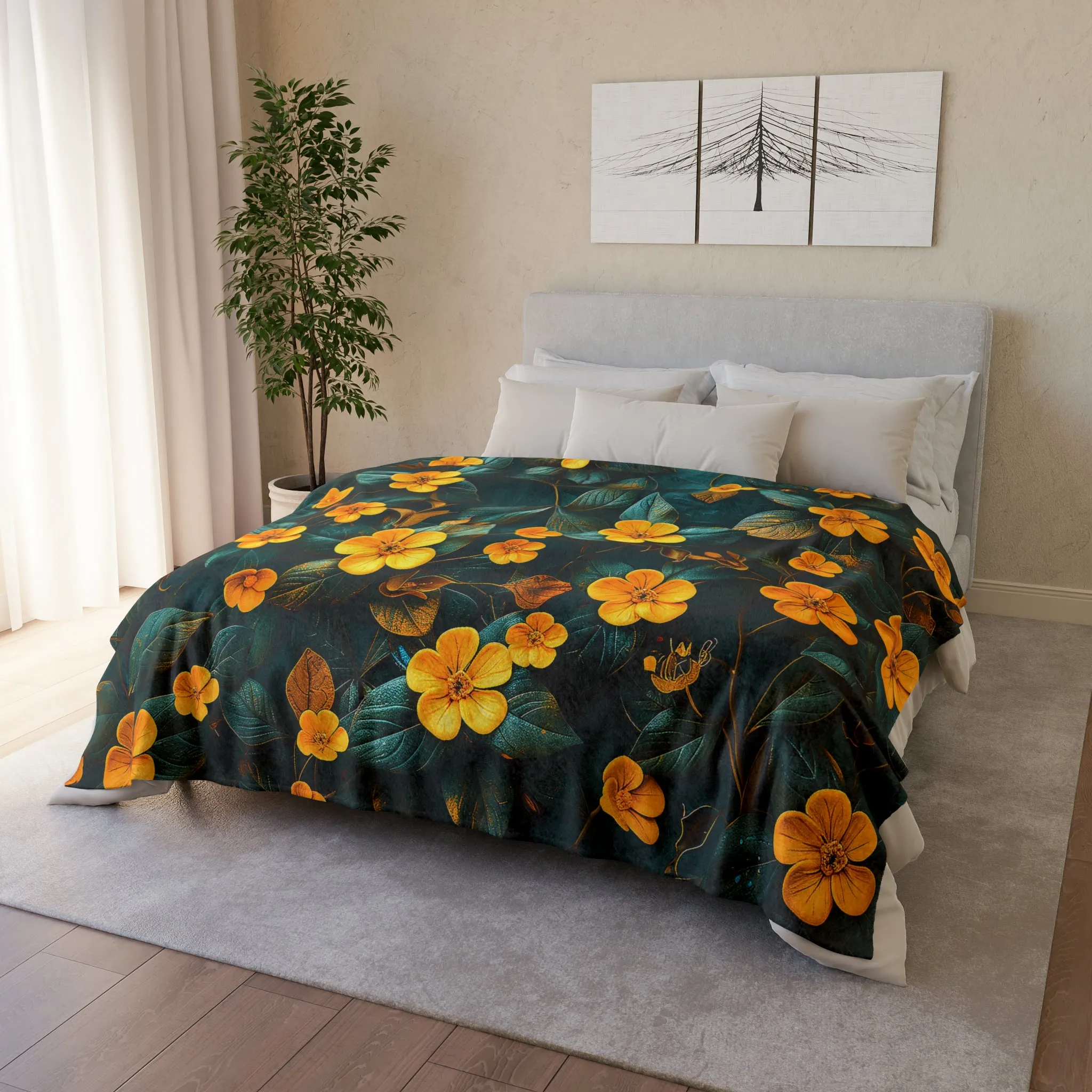 Chinoiserie #8 - Soft Polyester Blanket