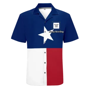 Corporate Gifting Platform, custom company gifts Personalized Patriotic T-Shirt, Custom America Flag Tee, Red/Blue Star Shirt, XPR130-23020073