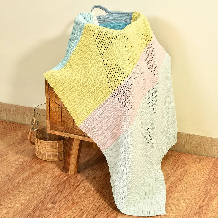 Fruits Multicolor Knitted Blanket