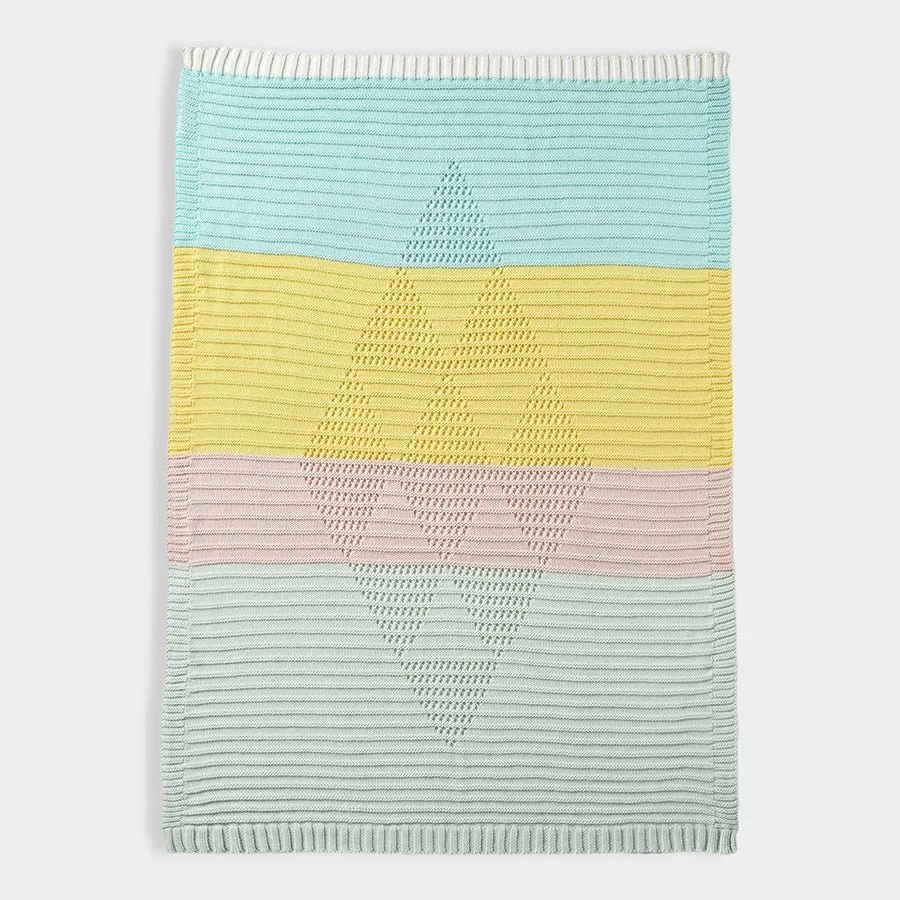 Fruits Multicolor Knitted Blanket