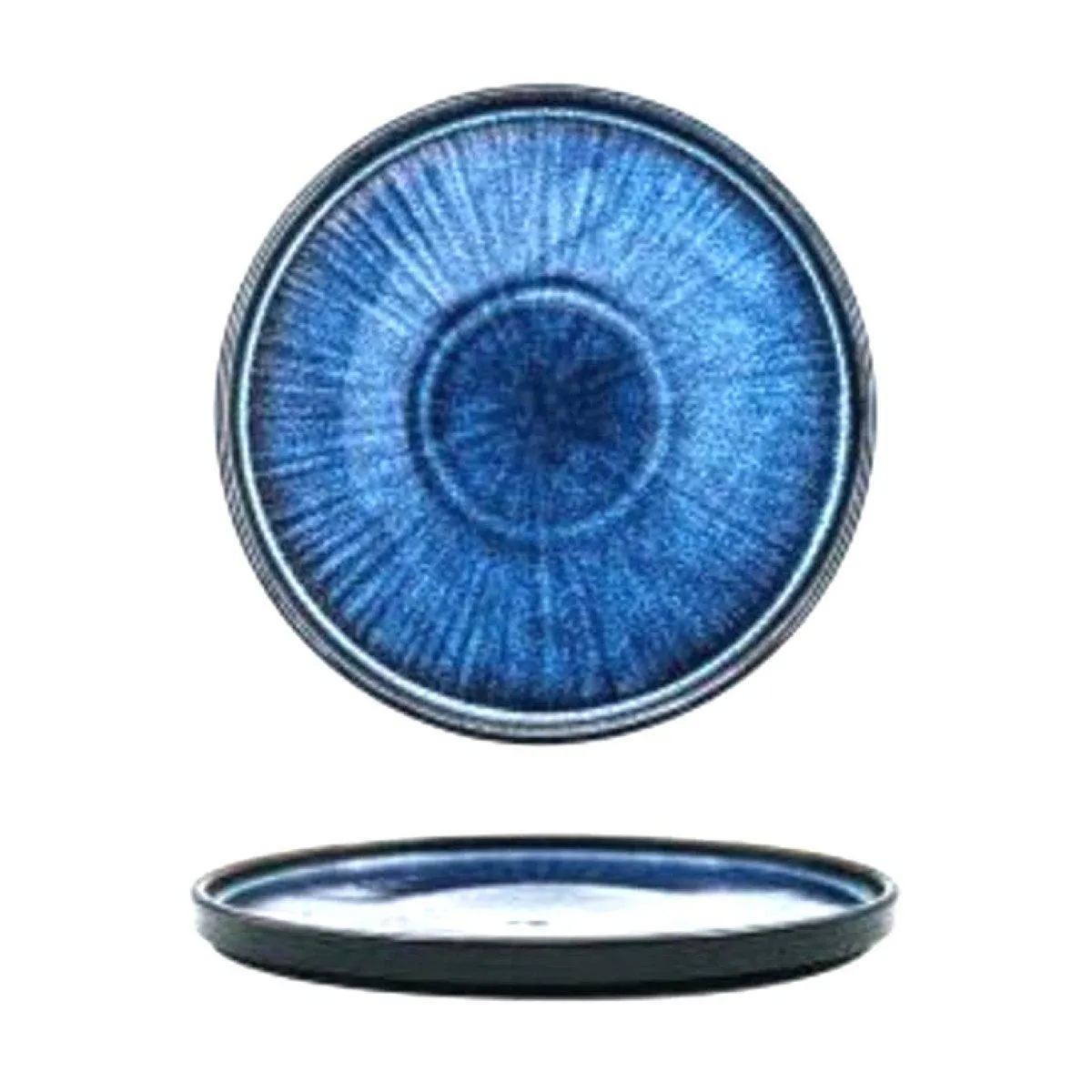 Handmade Blue Plate Sets - 21.5cm (4 Pcs Set)