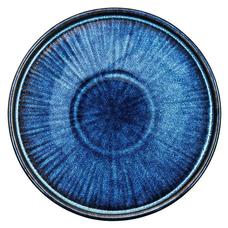 Handmade Blue Plate Sets - 21.5cm (4 Pcs Set)