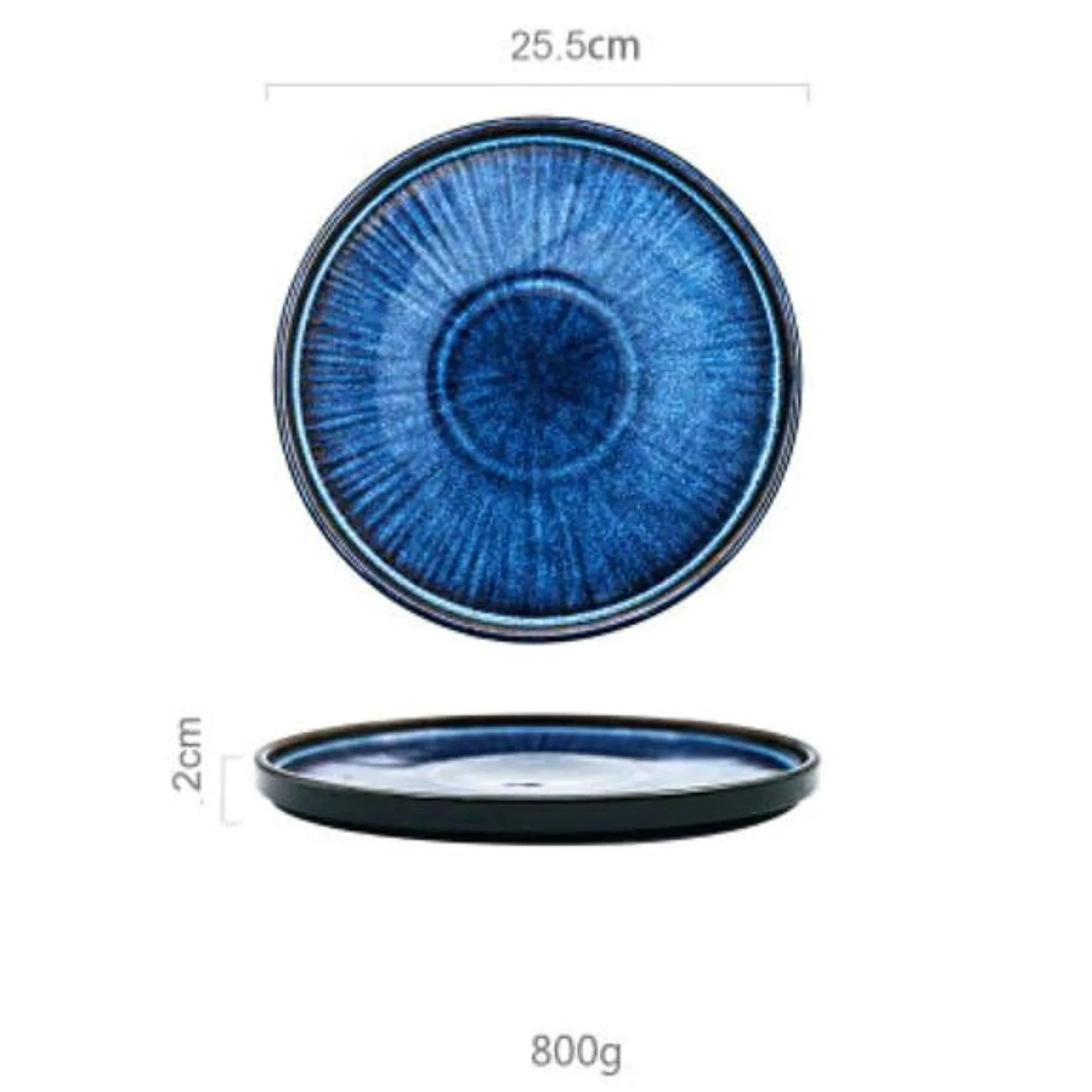 Handmade Blue Plate Sets (4 Pcs Set)