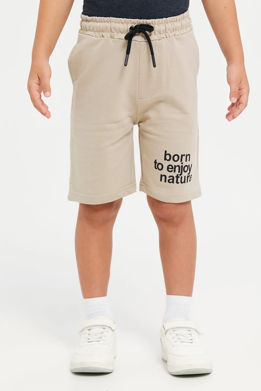 Junior Boys Charcoal Jersey T-Shirt And Short Set (2 Piece)