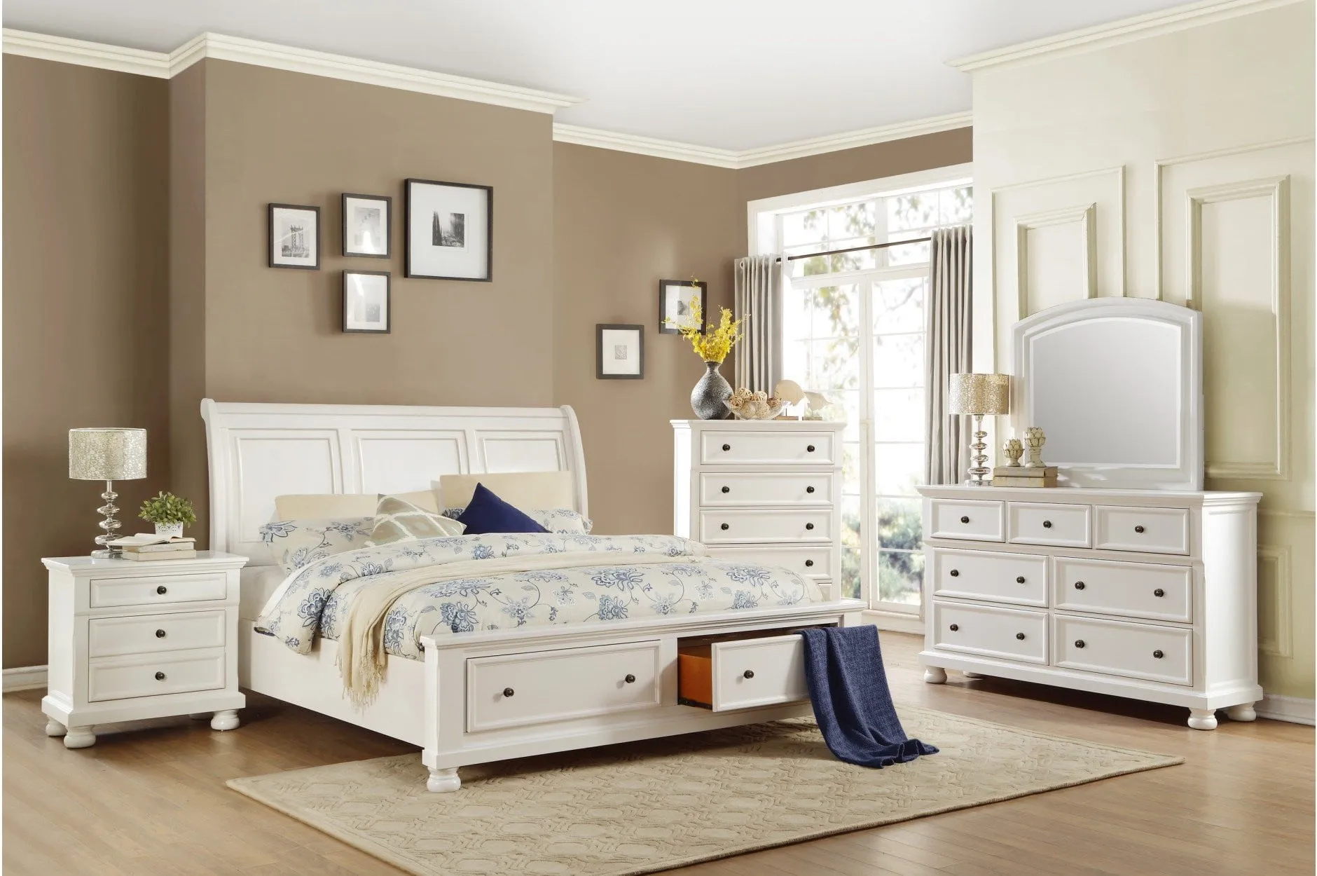 Laurelin White Bedroom Collection