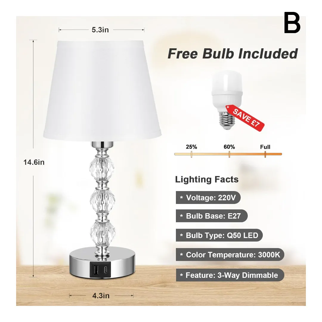 Mixed Styles Bedside Lamp, Table LED Night Light Lamps