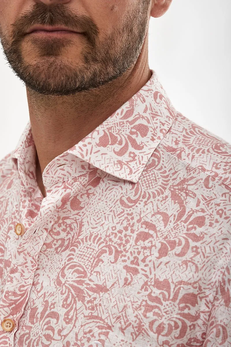 Printed Linen Shirt