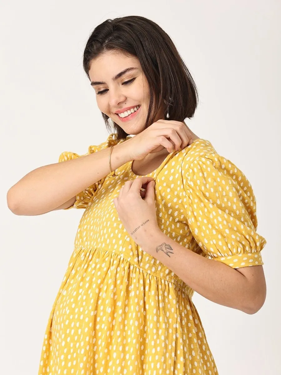 Sundress Polka Dot Maternity and Nursing Dress