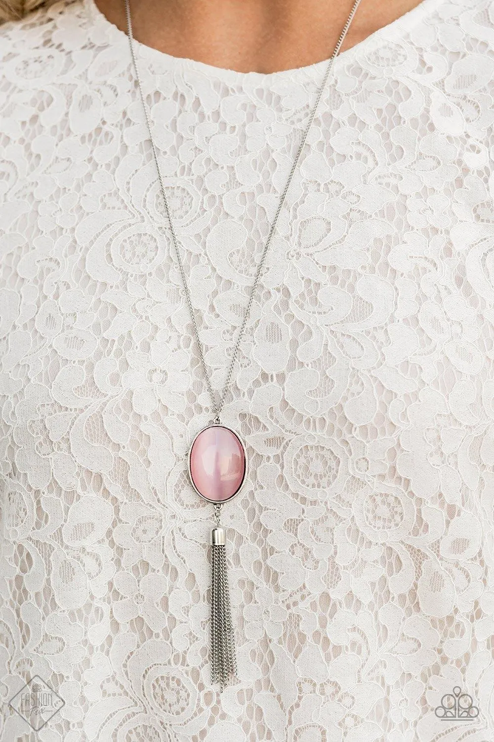 Tasseled Tranquility - Oct 2019 - Pink Necklace