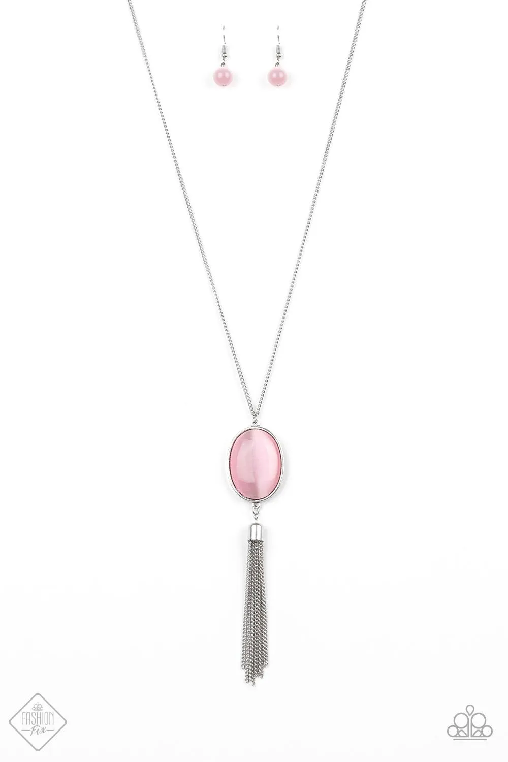 Tasseled Tranquility - Oct 2019 - Pink Necklace