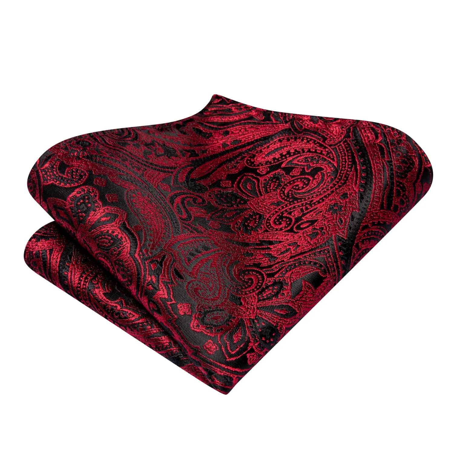 Ties2you Self-tie Bow Ties Pure Red Floral Silk Mens Tuxedo Bowtie Set Wedding