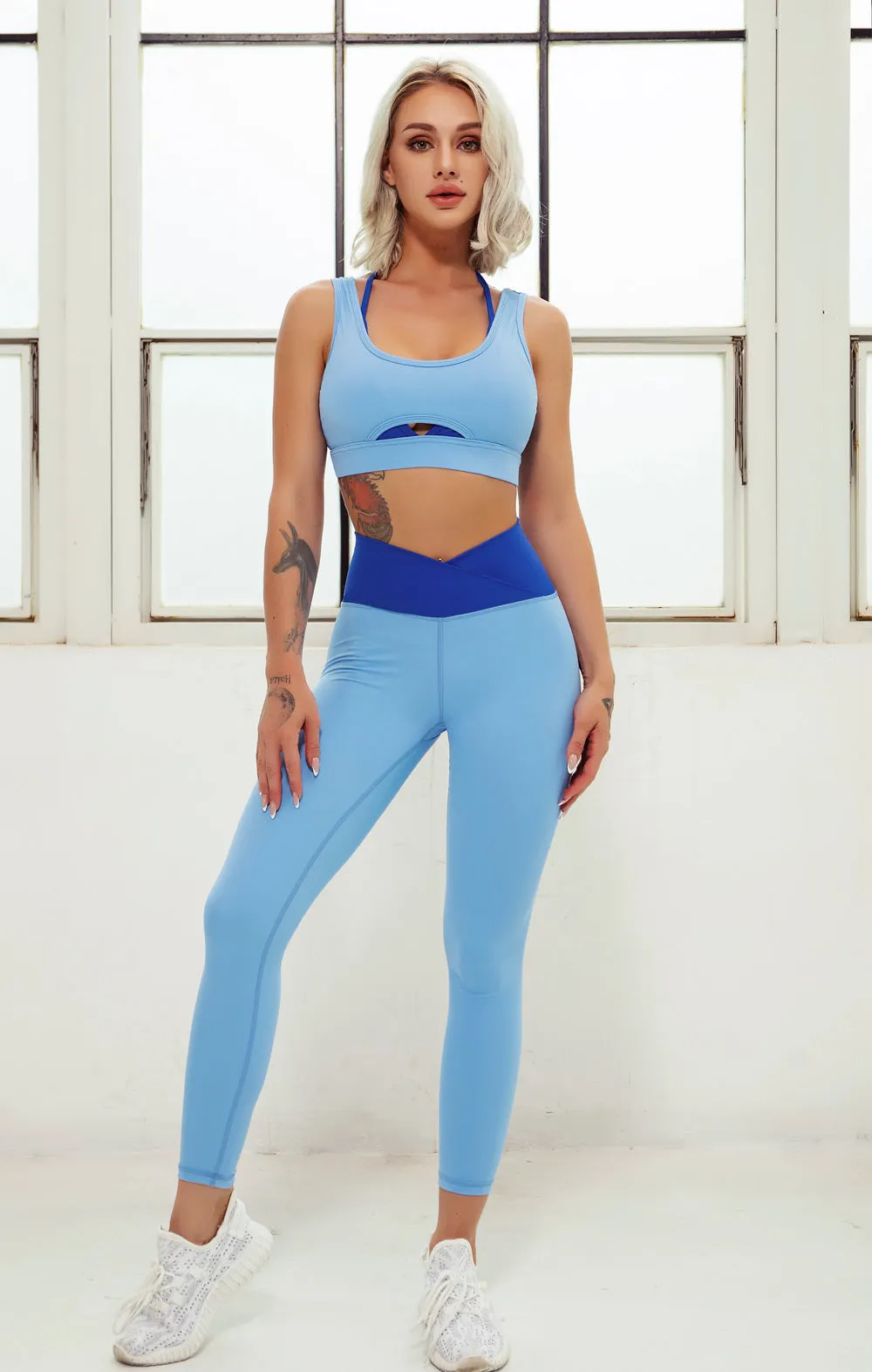 Tracksuit 2 Pieces Workout Sets with Bra&Leggings