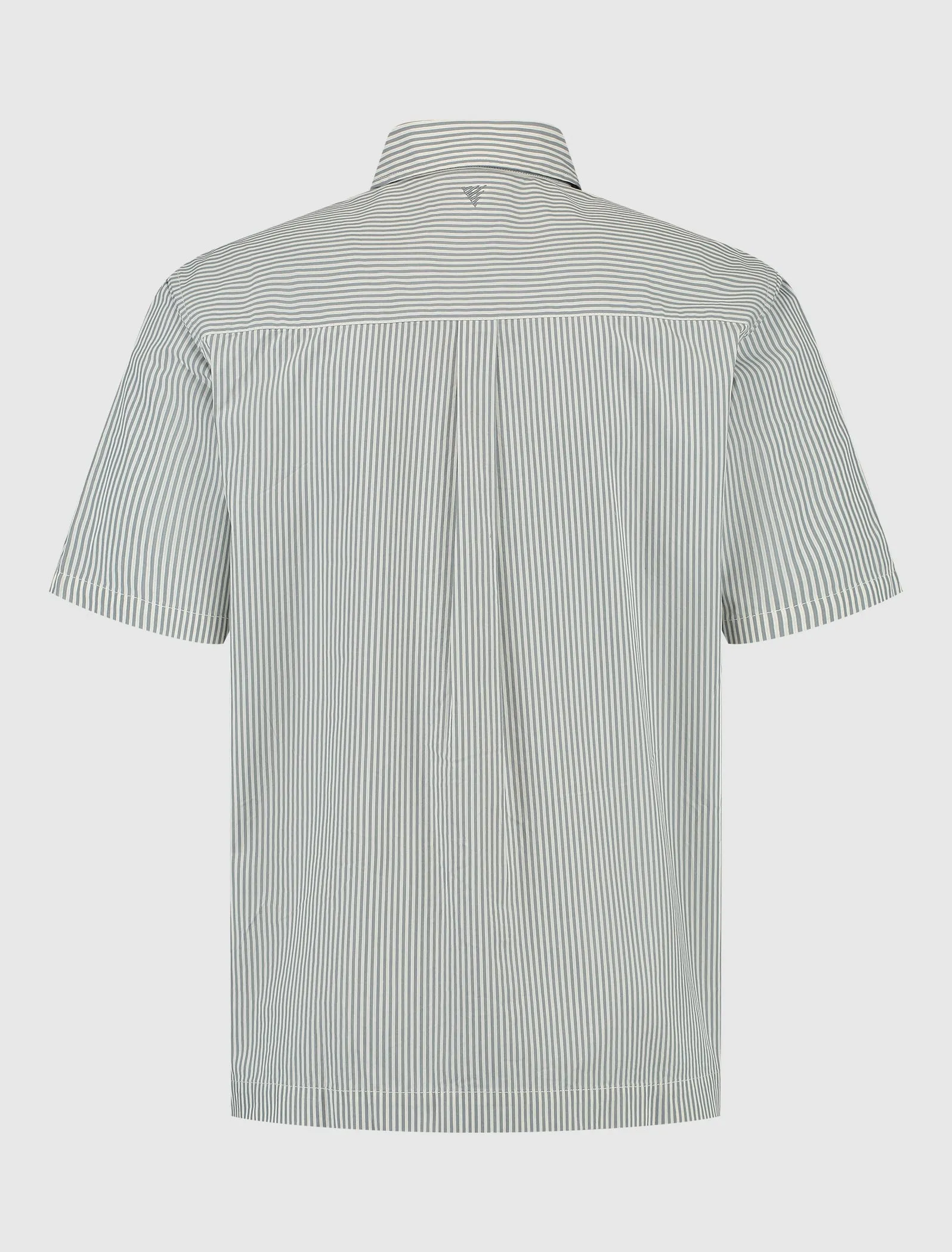 Vertical Striped Shortsleeve Shirt | Blue